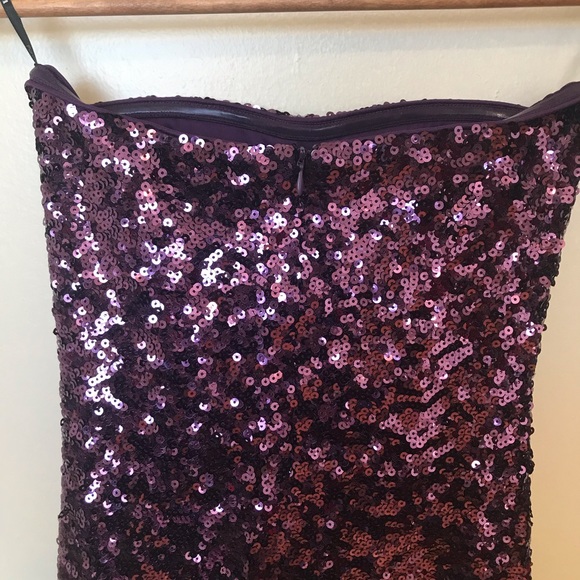 Forever 21 sequin strapless mini dress - Picture 4 of 6